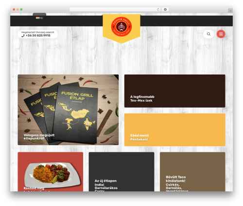 Lafka theme WordPress - fusiongrill.hu