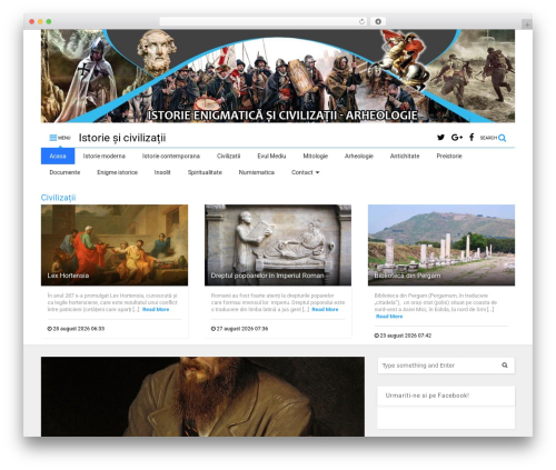 MagOne WordPress theme - istoriesicivilizatii.ro