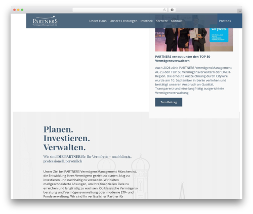 Theme WordPress Canvas - pvm-ag.de