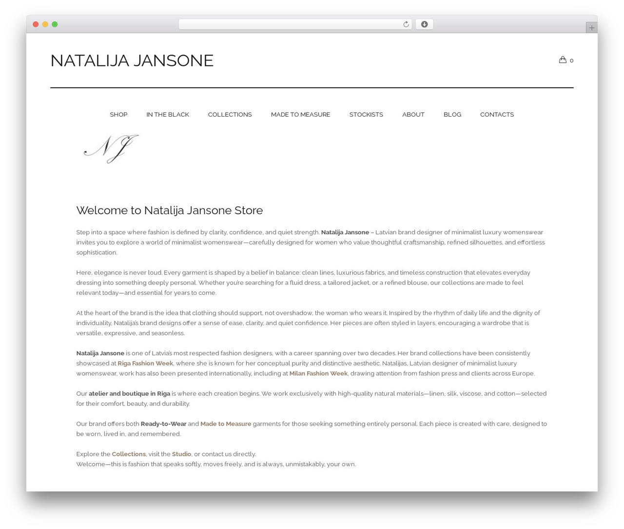 Top Model WordPress store theme - natajanson.com Top Model WordPress store theme - natajanson.com