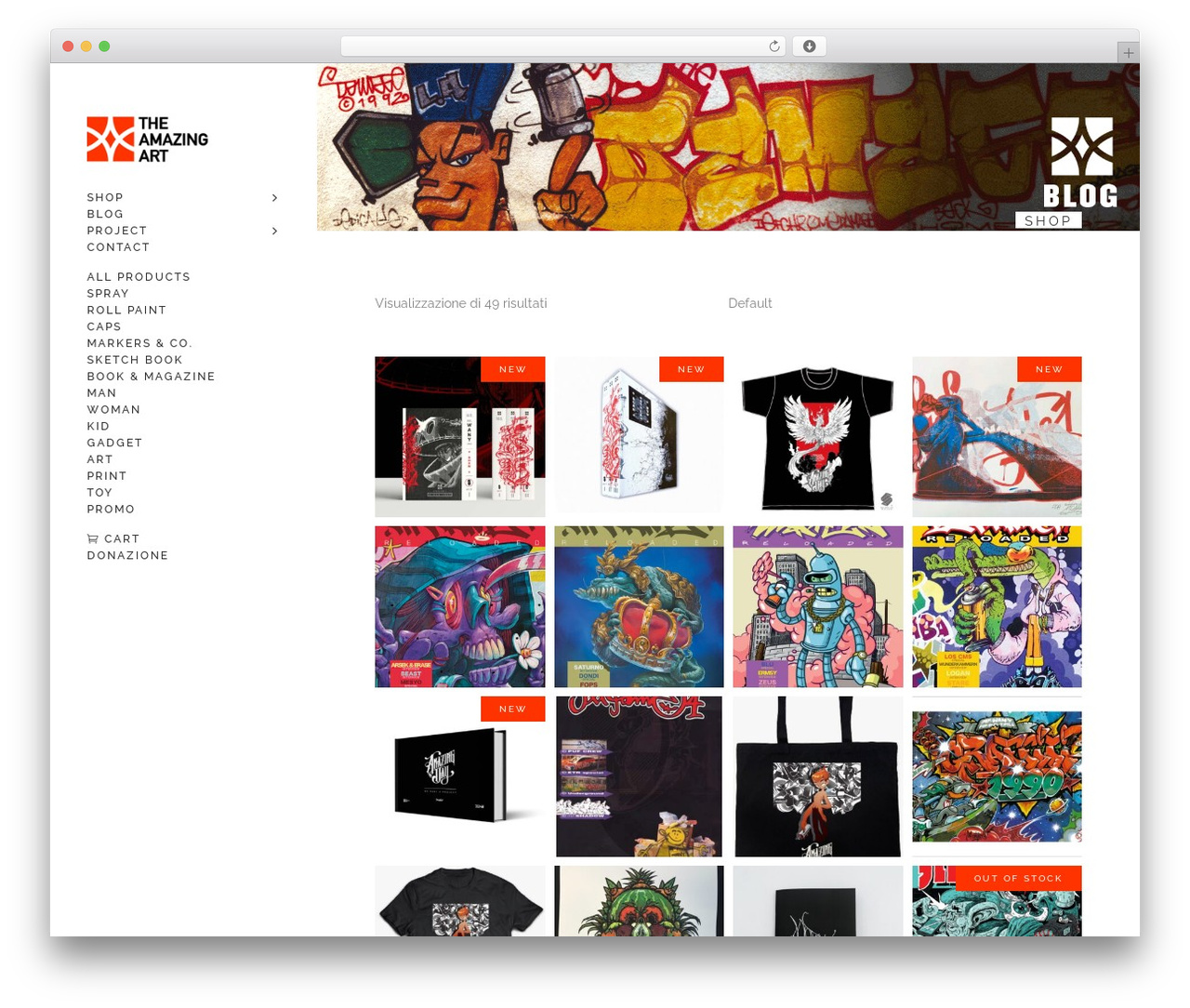 Walker WordPress theme - theamazingart.com