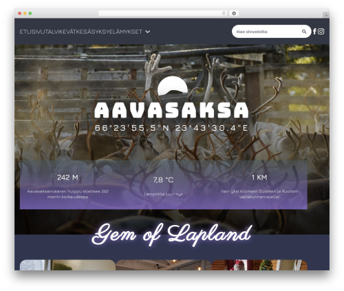 WordPress theme Breakdance Zero Theme - aavasaksa.fi