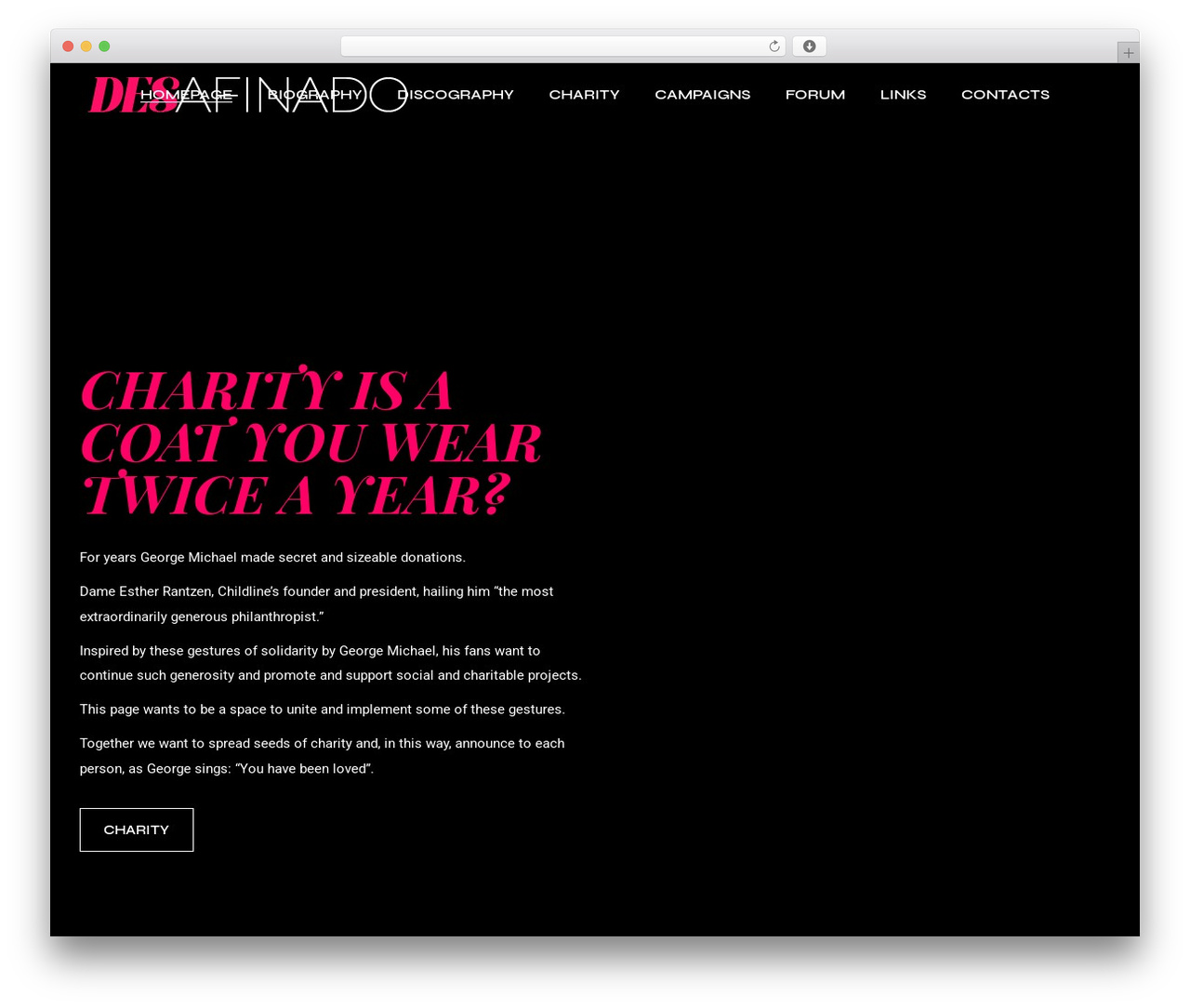 WordPress theme Micdrop - desafinado.org