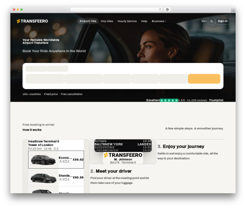 WordPress theme TailPress - www.transfeero.com