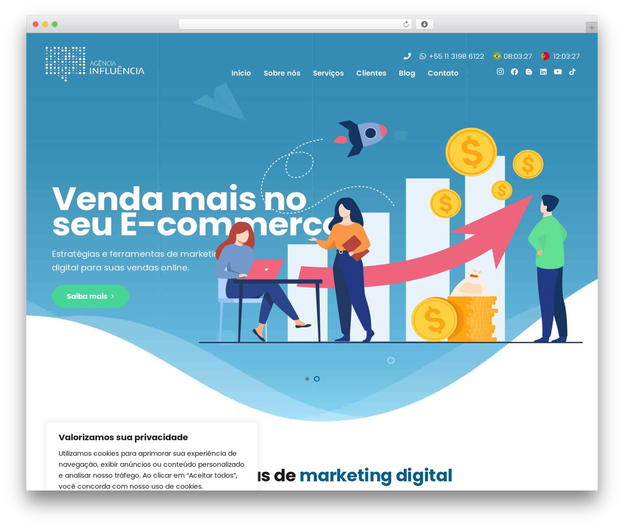 Impreza theme WordPress - agenciainfluencia.com Impreza theme WordPress - agenciainfluencia.com