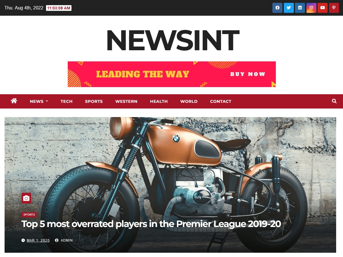News Int WordPress news theme