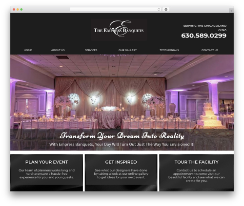 Riveria WordPress theme - theempressbanquets.com