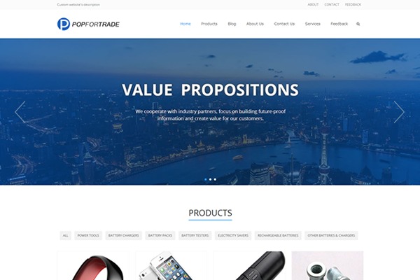 WordPress theme FTrade by dawa