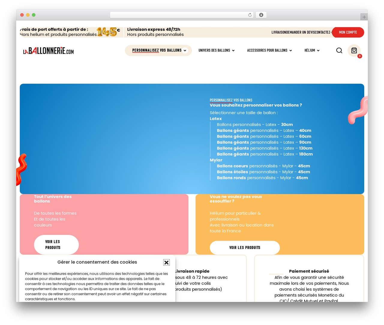 WordPress theme Slab - laballonnerie.com WordPress theme Slab - laballonnerie.com