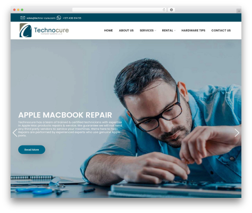 WordPress website theme Tech - techno-cure.com