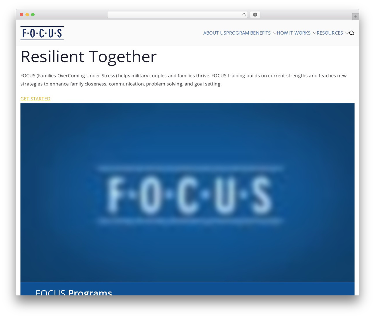 Zakra WordPress theme - focusproject.org