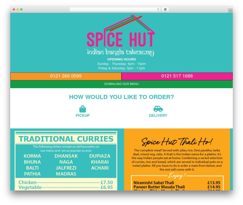 Food online premium WordPress plugin - spicehuthalesowen.co.uk