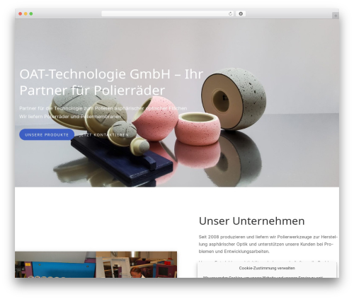 Constructor WordPress page theme - oat-technologie.com