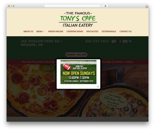 Divi module editor WordPress plugin - ilovetonyscafe.com