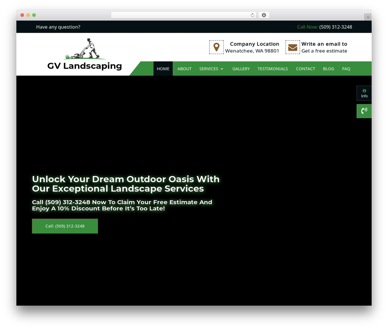 Divi WordPress theme - gvlandscapingwa.com