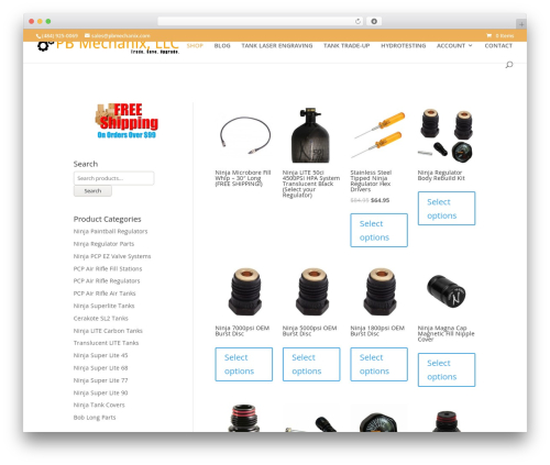 Divi WP theme - pbmechanix.com