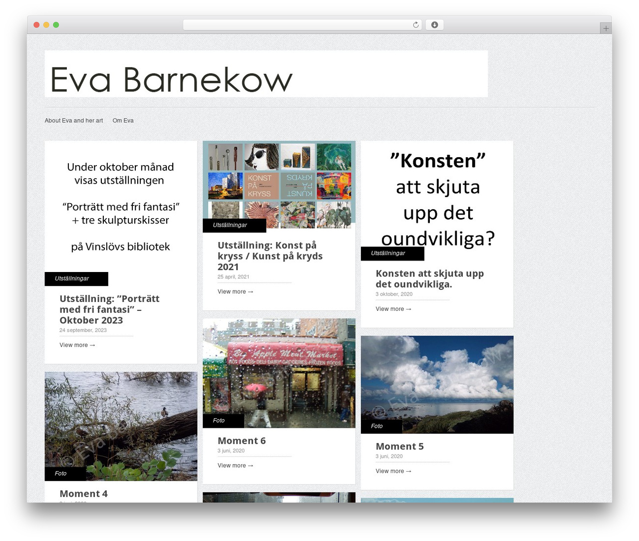 Gridly theme WordPress - evabarnekow.se Gridly theme WordPress - evabarnekow.se