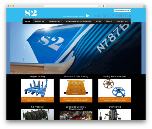 S2 WordPress theme - s2aerospace.com
