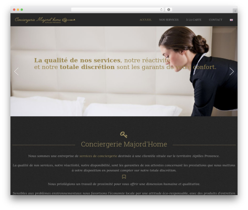 Theme WordPress Amber - conciergerie-majordhome.com