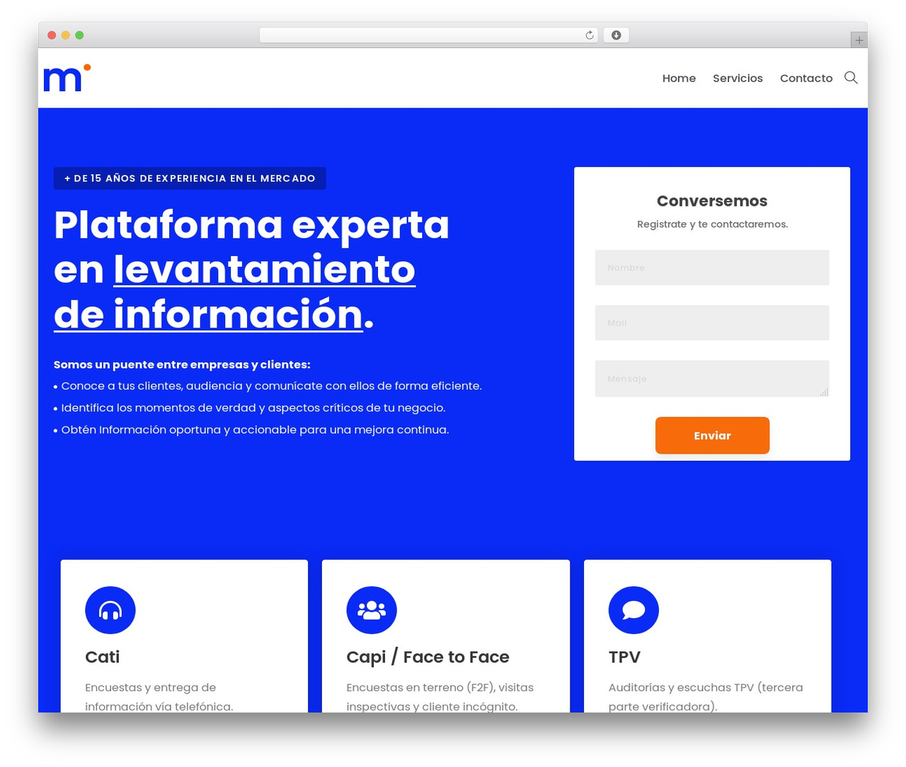 UpTech WordPress theme - metaservicios.cl