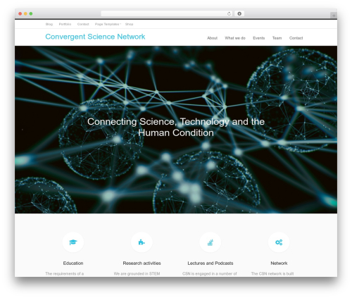 WordPress theme Antreas - www.convergentsciencenetwork.org
