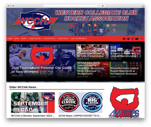 WordPress theme Barracuda - wccha.com