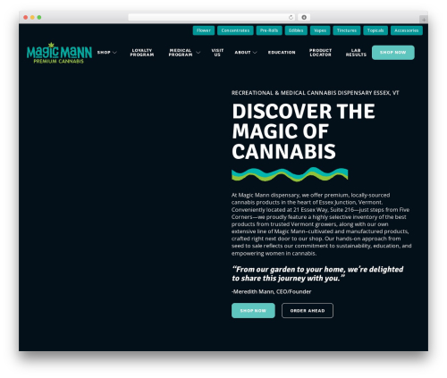 WordPress theme CannaBuilder - magicmann.com