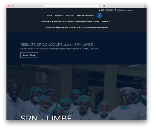 WordPress theme Divi - srnlimbe.org