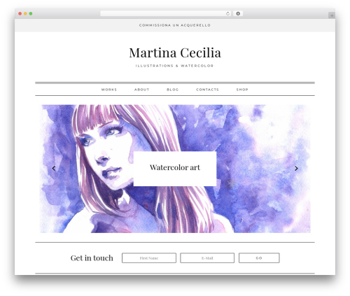 WordPress theme Parker - martinacecilia.com