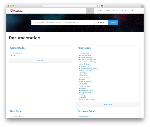 WordPress theme weDocs - docs.control-webpanel.com