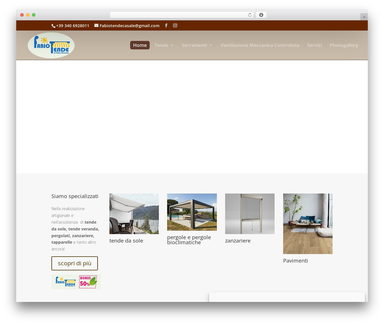 Divi WordPress theme - fabiotende.com