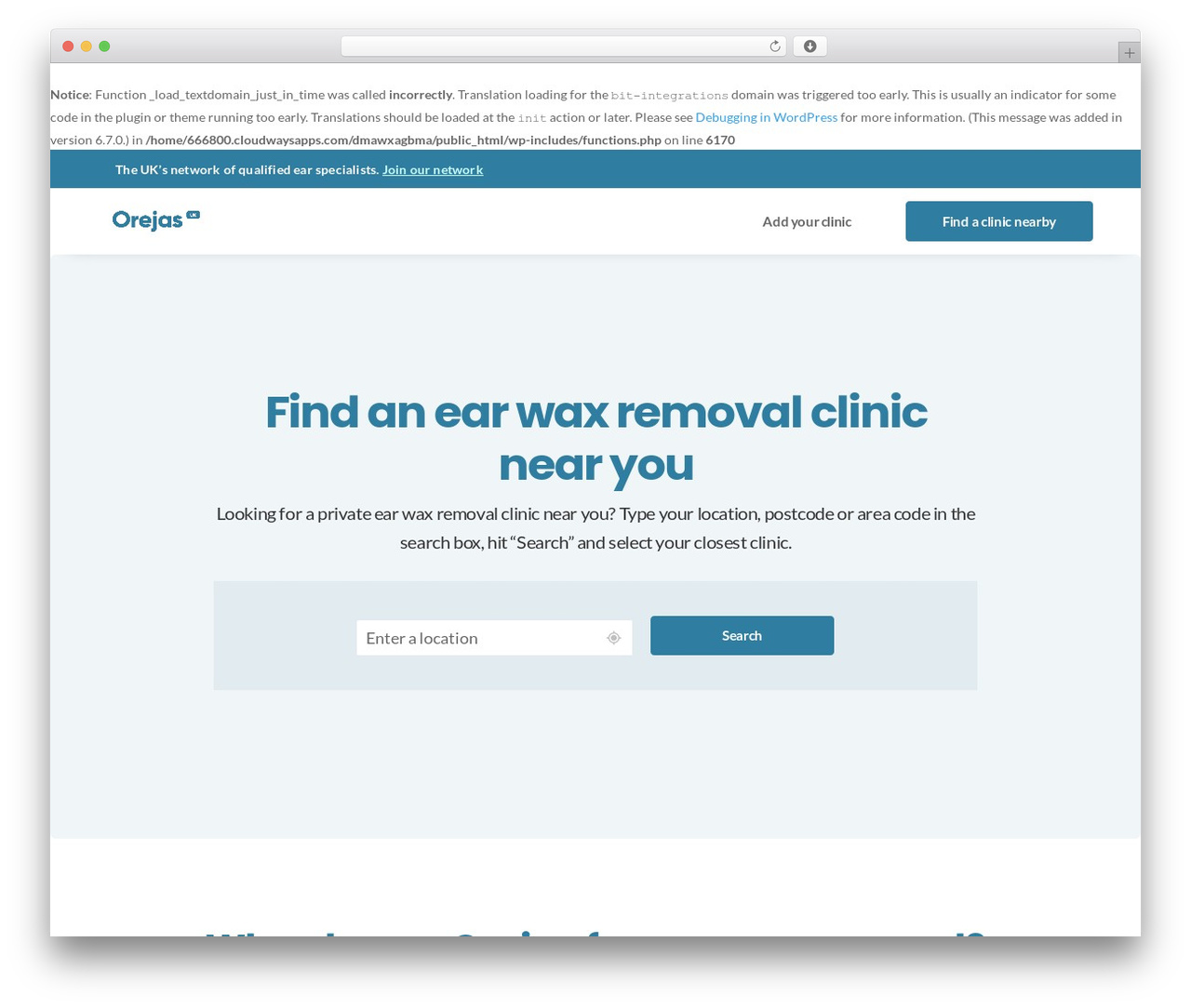 Divi WordPress theme - orejas.co.uk