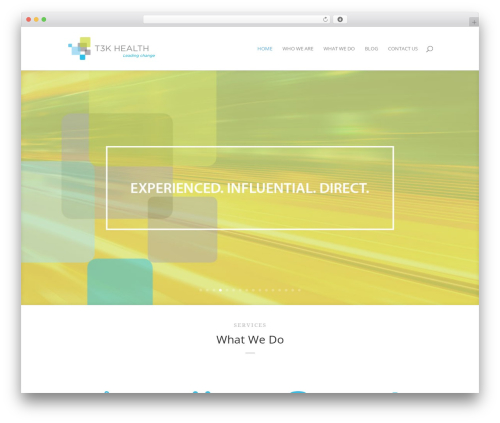 Divi WordPress theme - t3khealth.com