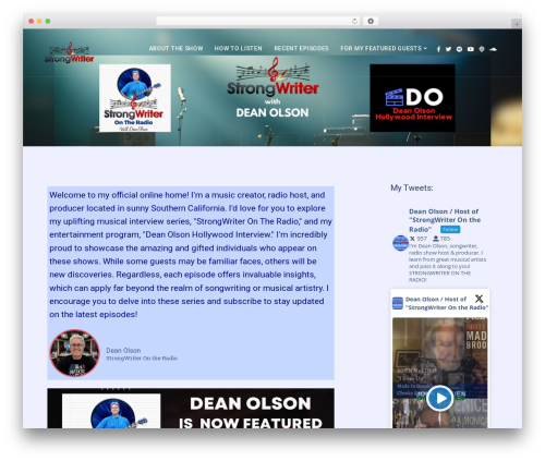 Dixie SecondLine theme WordPress - strongwriter.com