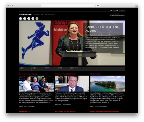 f8 static WordPress theme - tomandronas.com