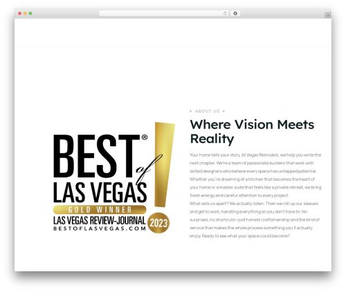Interiar core WordPress plugin - vegasmodel.realwer.com