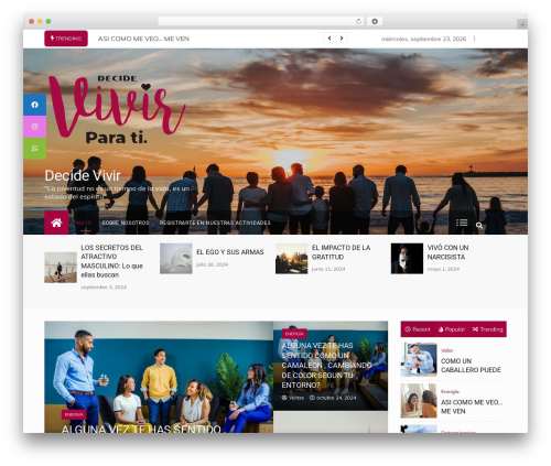 Intimate WordPress theme - decidevivir.com Intimate WordPress theme - decidevivir.com