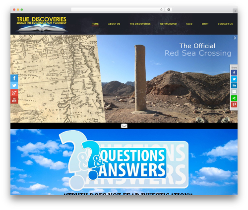 Puretheme slide social tabs WordPress plugin - truediscoveries.org