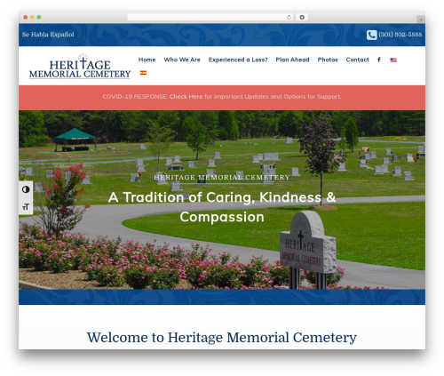 Showcase extension WordPress plugin - heritagememorialcemetery.com