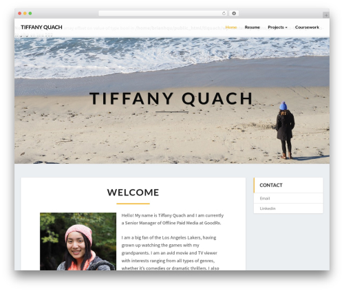 Lighthouse free WordPress theme - tiffanyquach.com Lighthouse free WordPress theme - tiffanyquach.com