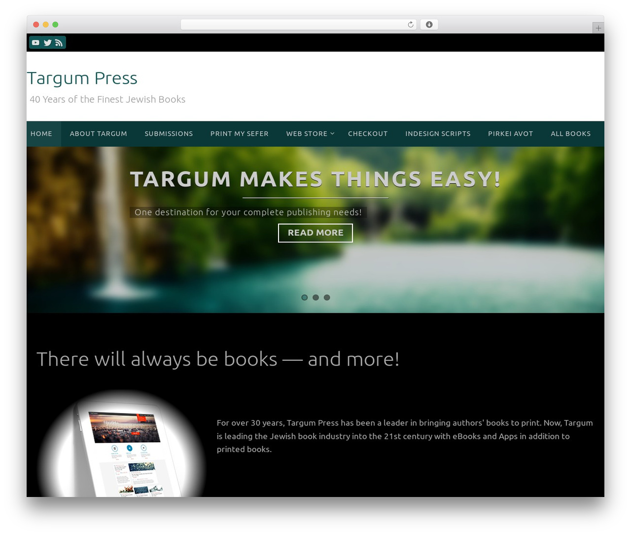 Nirvana WordPress theme - targumpublishers.com Nirvana WordPress theme - targumpublishers.com