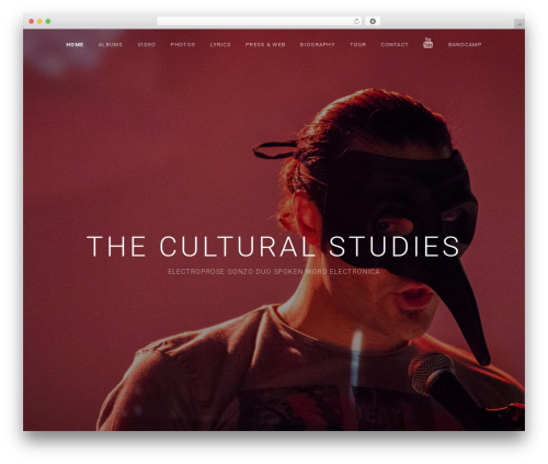Obsidian WordPress theme - theculturalstudies.com
