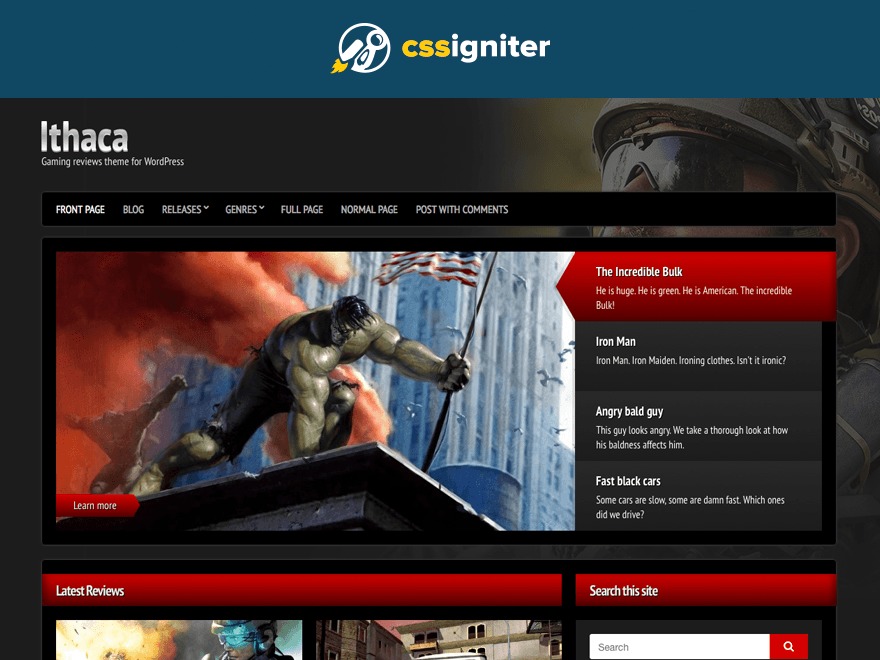 Theme WordPress Ithaca Theme WordPress Ithaca