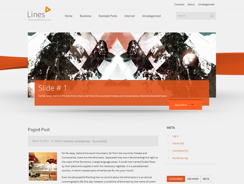 Theme WordPress Lines