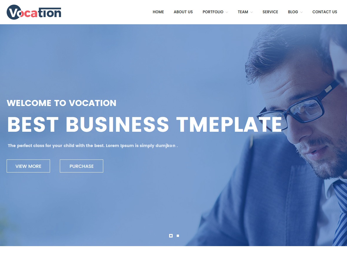 Vocation best WordPress theme by HasTech