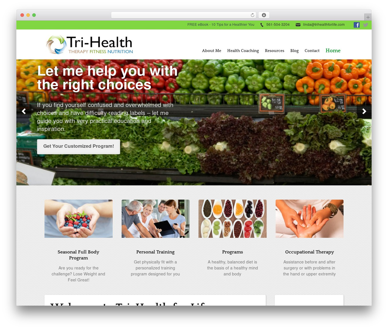WordPress theme Dynamo - trihealthforlife.com
