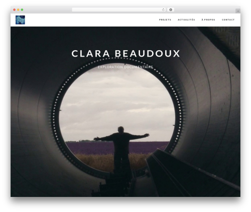 WordPress theme RED:FOLIO - clarabeaudoux.net
