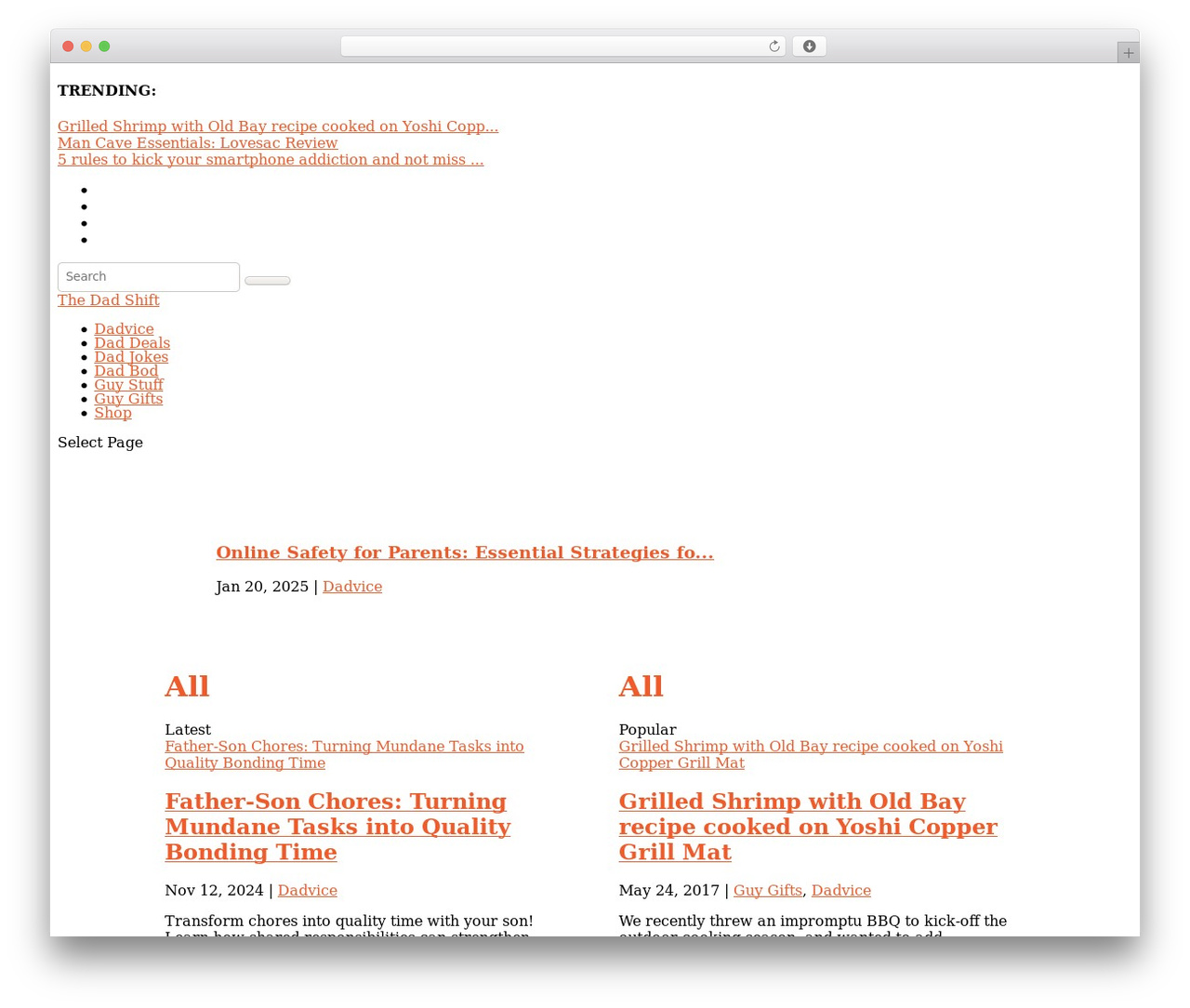 Extra WordPress theme - dadshift.com Extra WordPress theme - dadshift.com