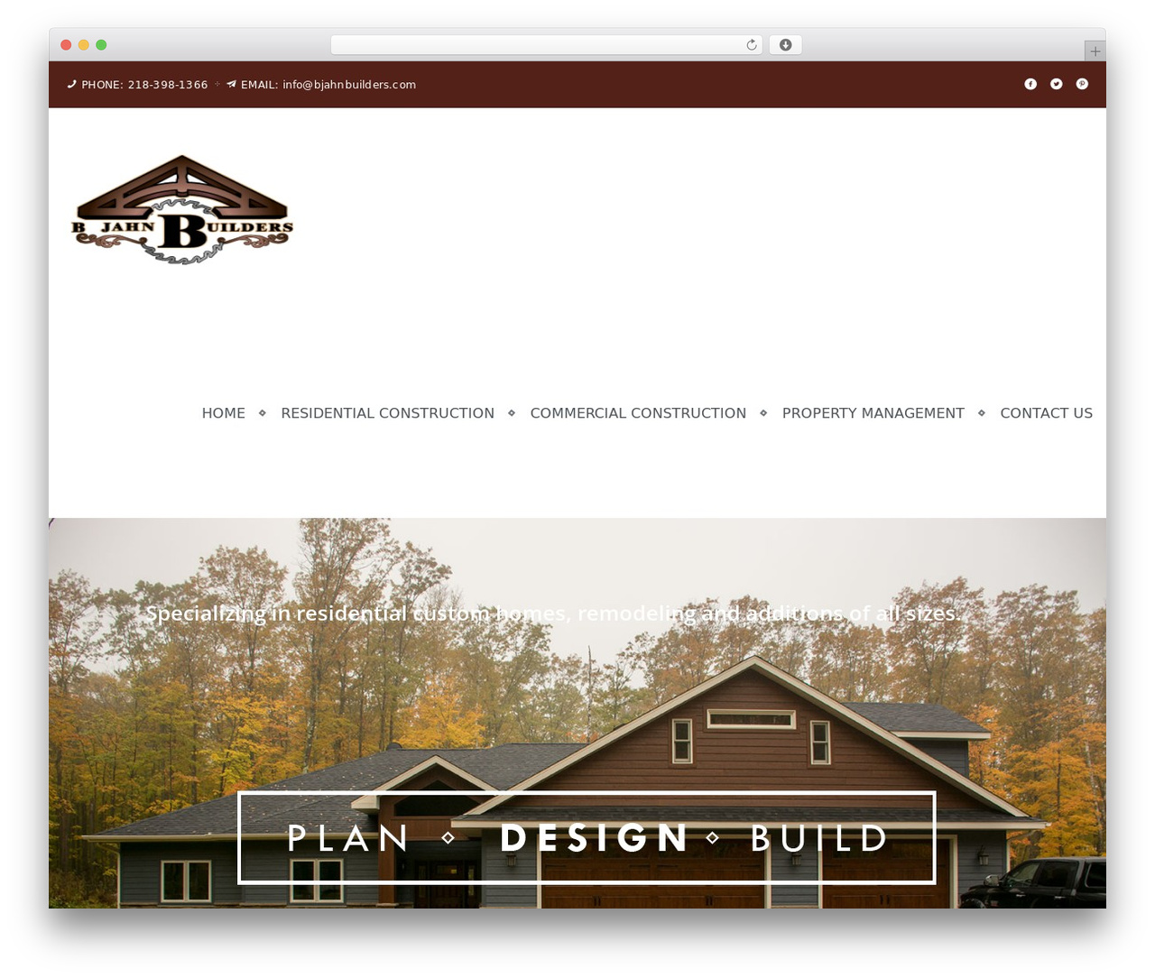 WordPress theme Lassic - bjahnbuilders.com