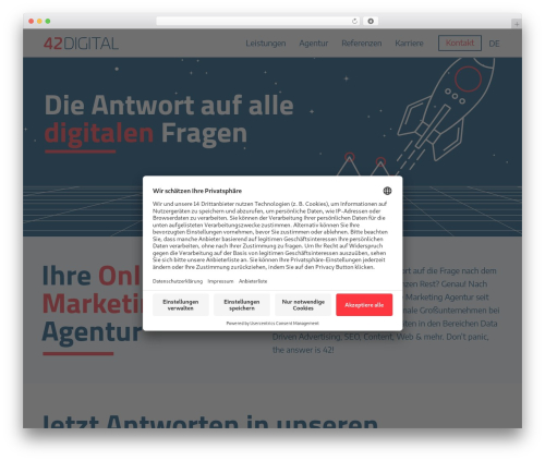 WordPress theme PicoStrap5 Child Base - 42digital.de